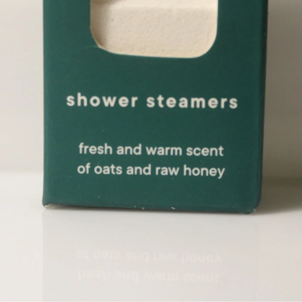 Latika Shower steamers 3 cubes - 3 ounces each oats & honey